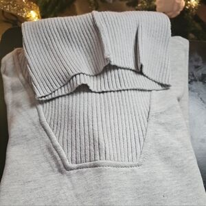 Women Gray  Sweater And Black Sweater
